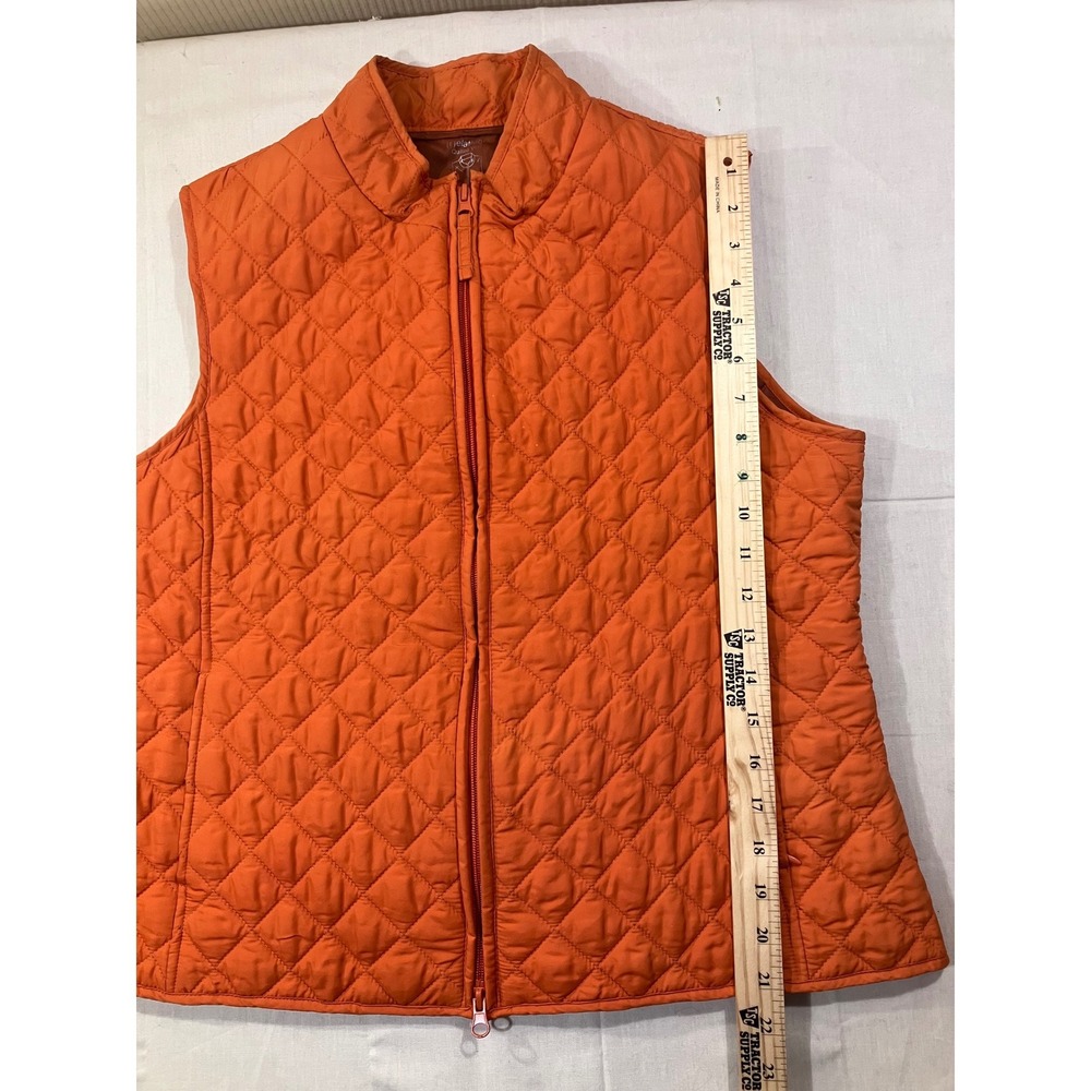 Relativity Quilted Vest Orange Full Zip‎ Lightweight Women's XL - Picture 2 of 7